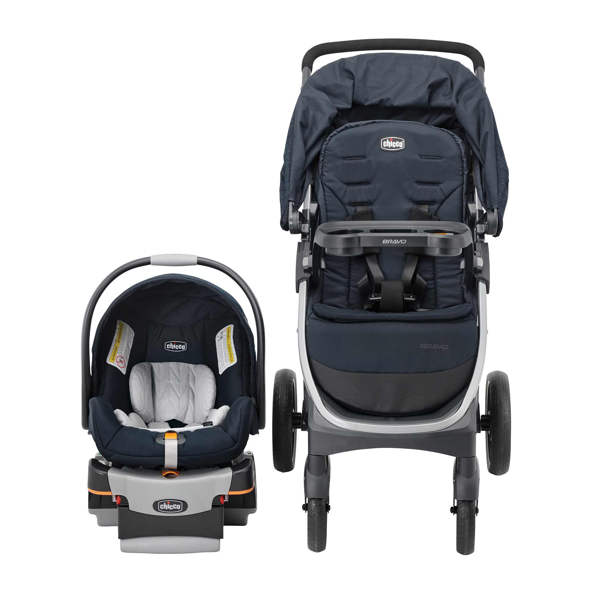 Bravo 3-in-1 Quick-Fold Trio Travel System - Brooklyn | Chicco