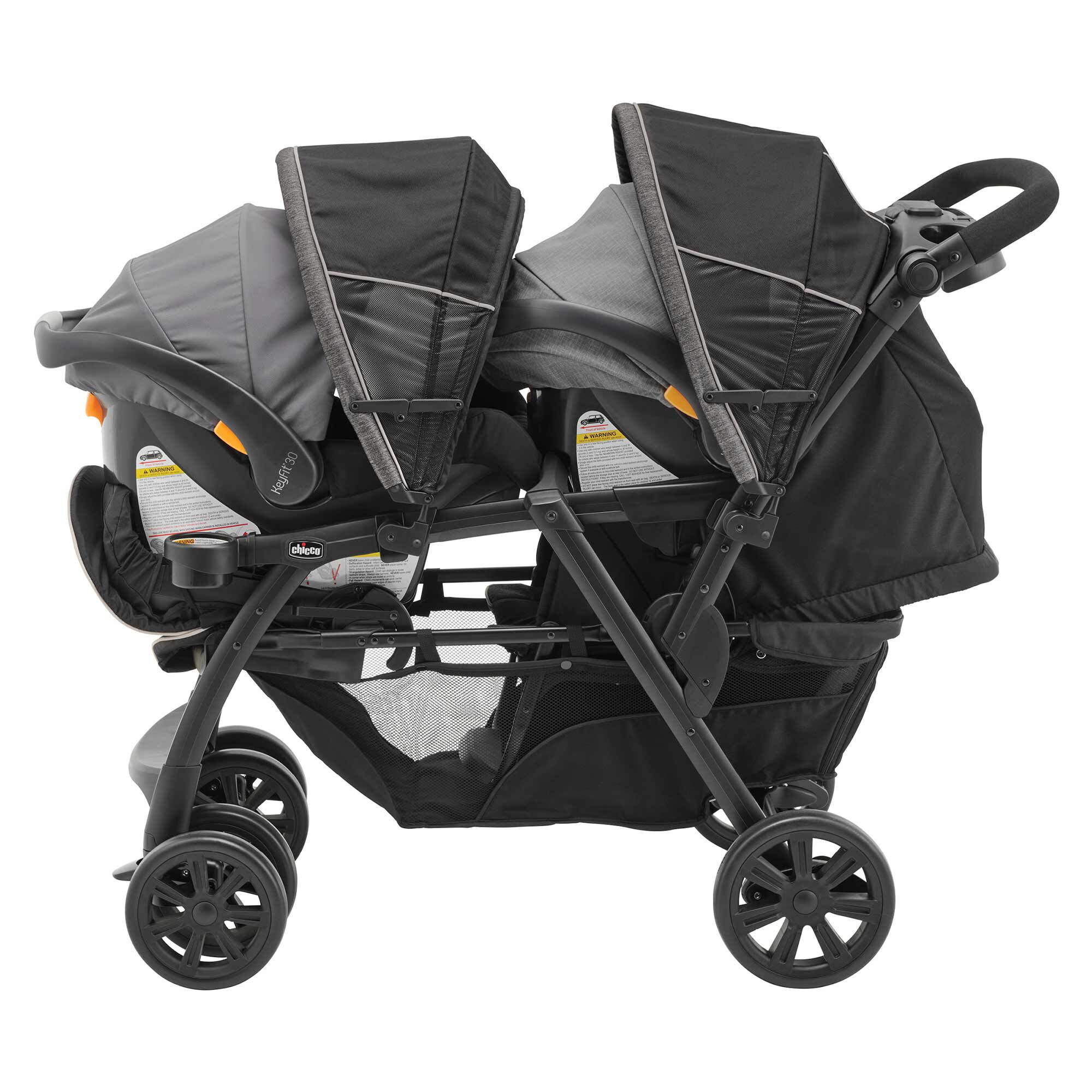 Double stroller that fits chicco sales keyfit