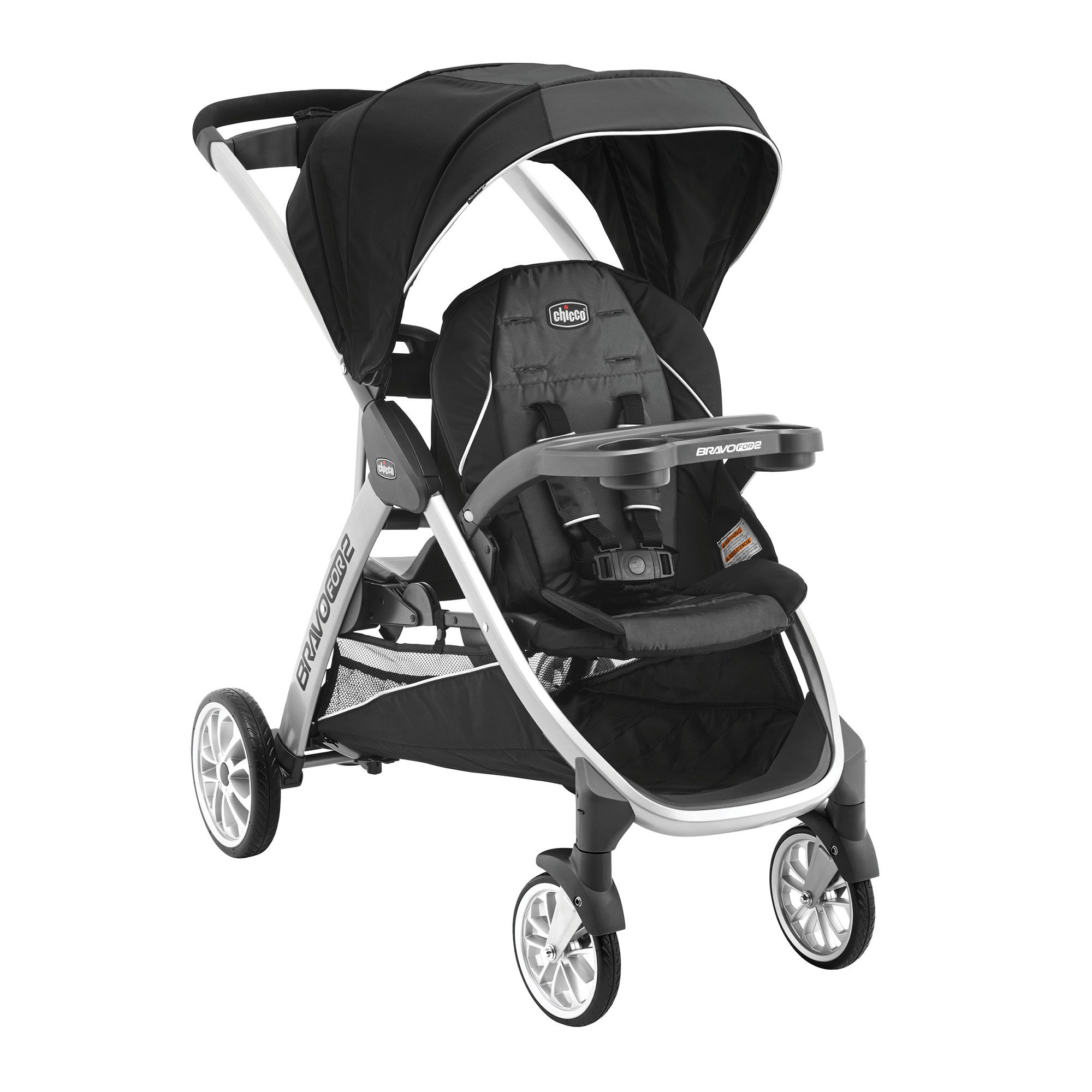 chicco bravofor2 le standing sitting double stroller