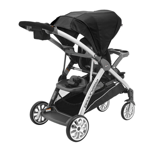 BravoFor2 Standing & Sitting Double Stroller - Iron | Chicco
