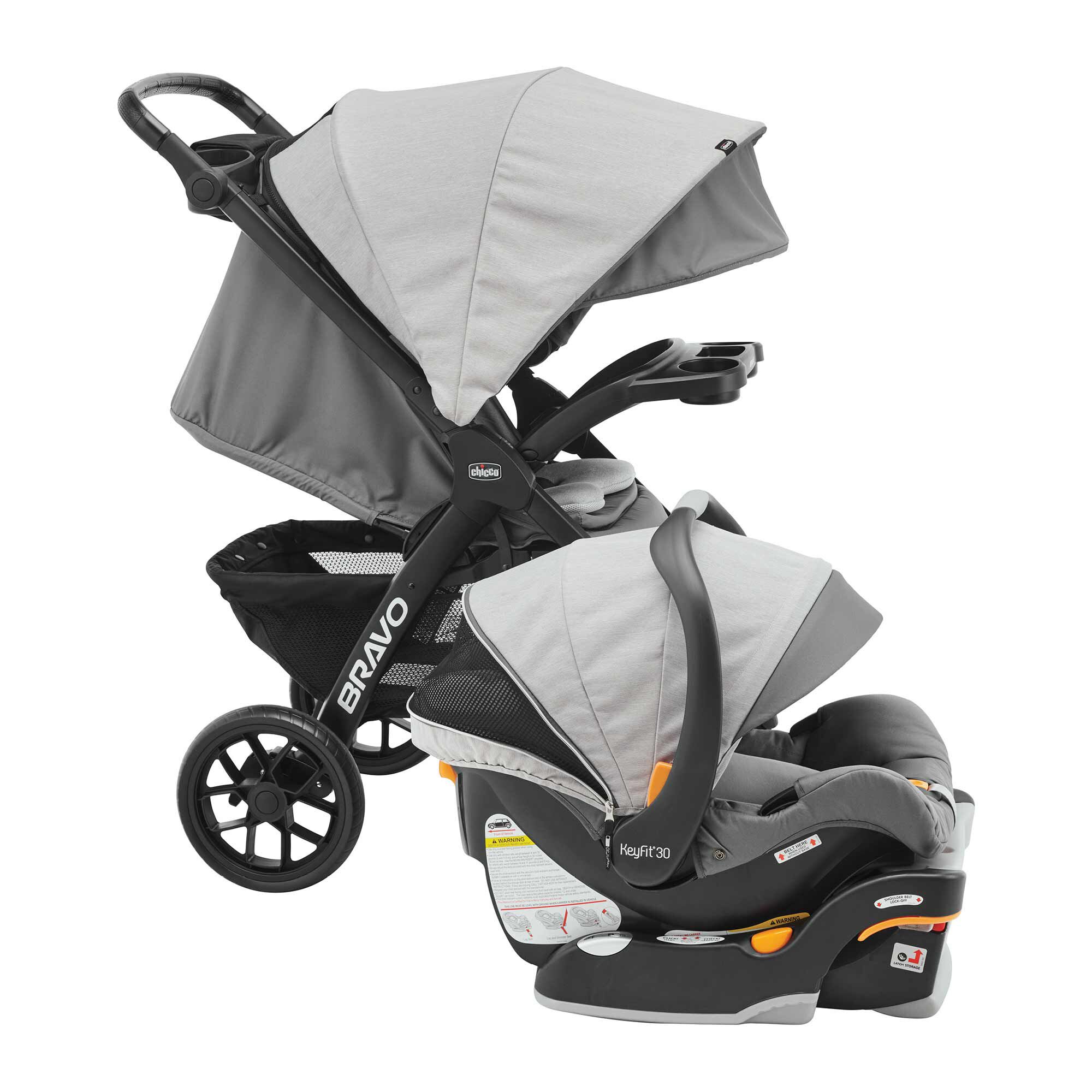 Bravo LE Trio Travel System Stroller Driftwood Chicco
