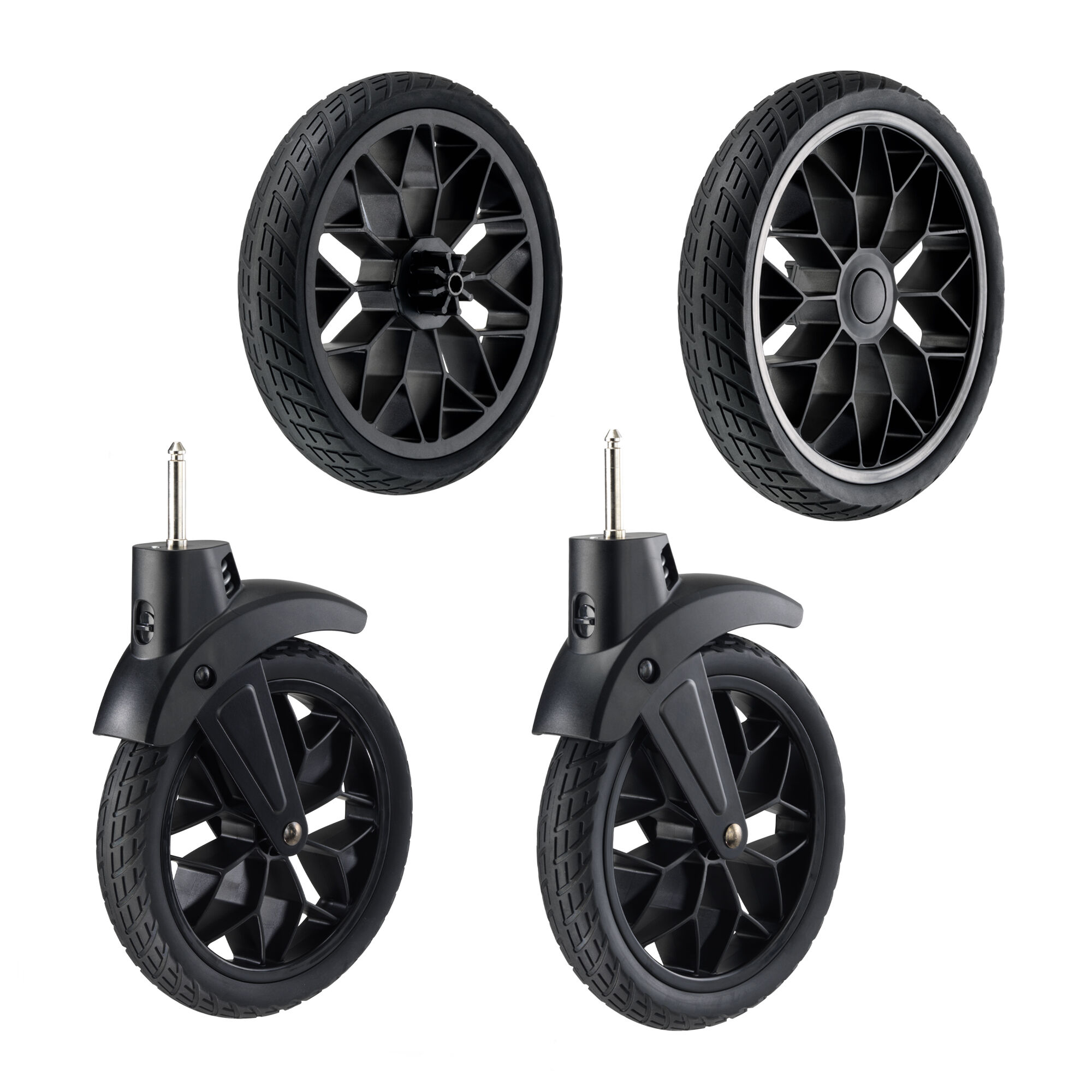 Rubber stroller sales wheels