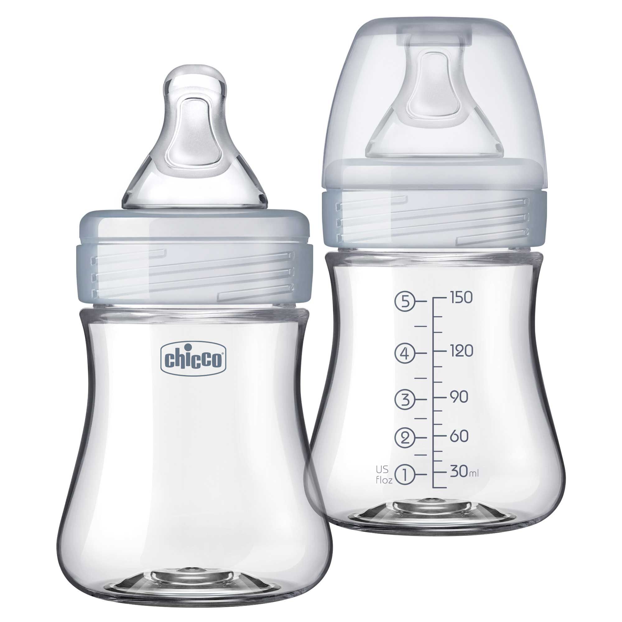 Nanobebe - 2Pk Silicone Baby Bottle 9Oz, White