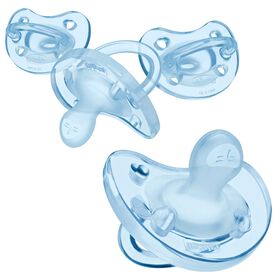 Chicco PhysioForma Silicone One-Piece Orthodontic Pacifier in light blue