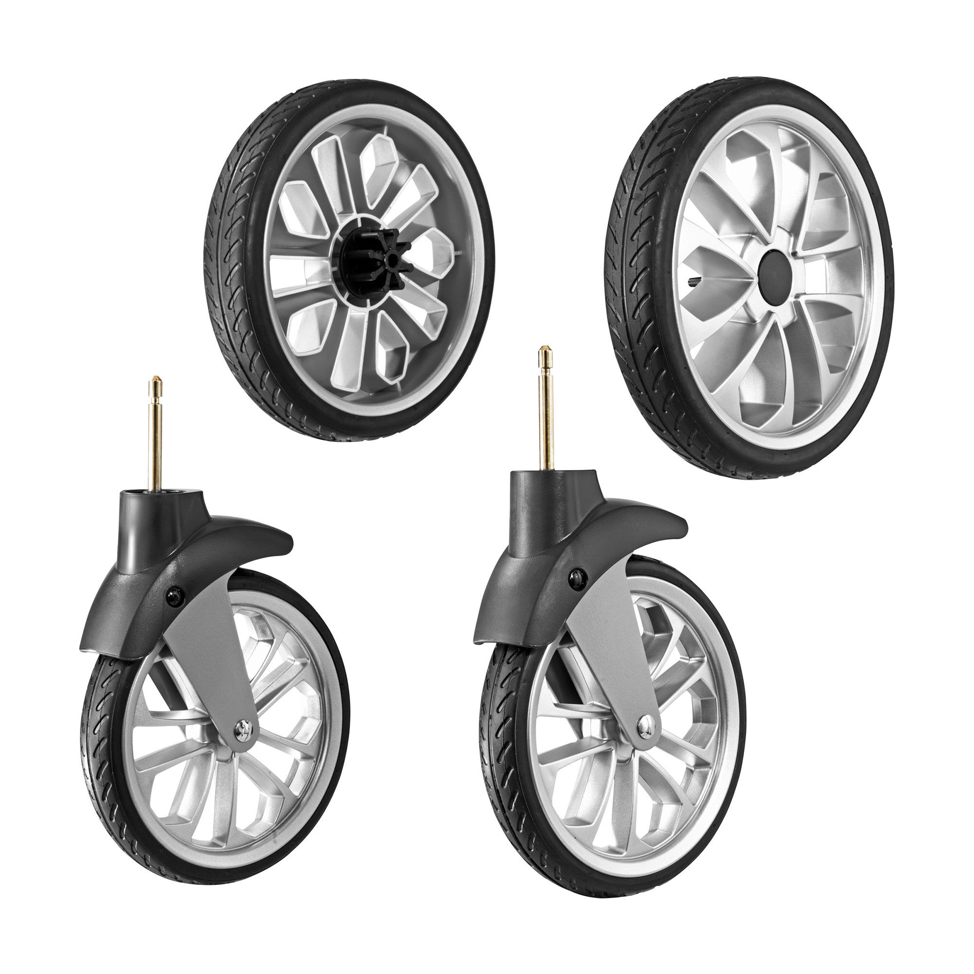 rubber stroller wheels