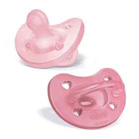 Chicco PhysioForma Silicone Pacifier in Pink 6-16m &#40;2pc&#41;