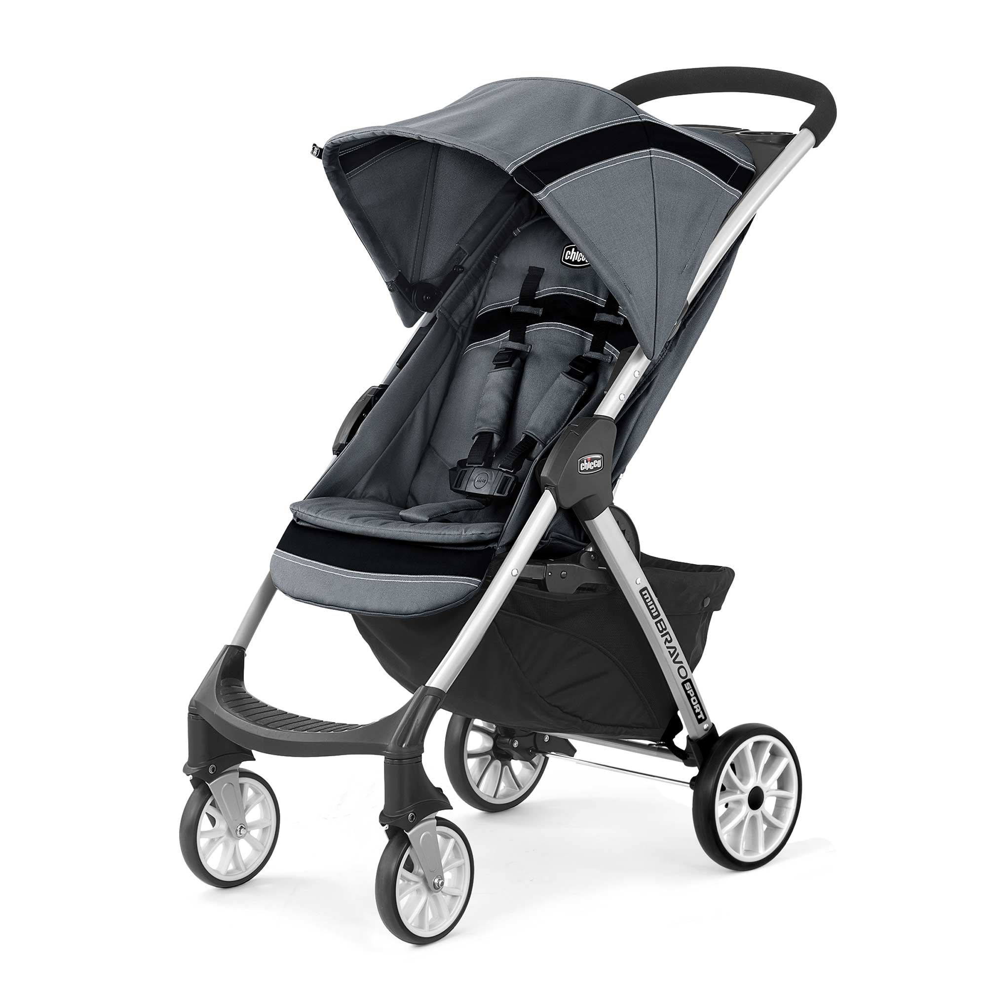 Chicco Mini Bravo Sport Lightweight Stroller in Carbon