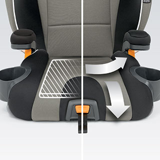 Chicco KidFit 2-in-1 Atmosphere Seat Booster Car Positioning - Belt