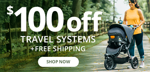 $100 Off Travel Systems + Free Shipping